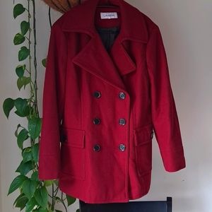 Calvin Klein pea coat wool